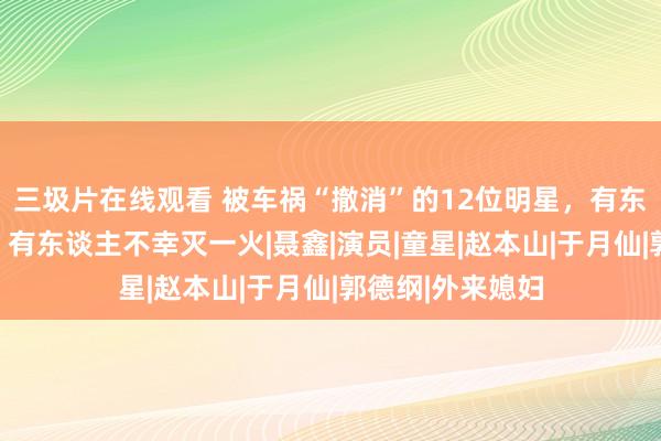 三圾片在线观看 被车祸“撤消”的12位明星，有东谈主导致瘫痪，有东谈主不幸灭一火|聂鑫|演员|童星|赵本山|于月仙|郭德纲|外来媳妇