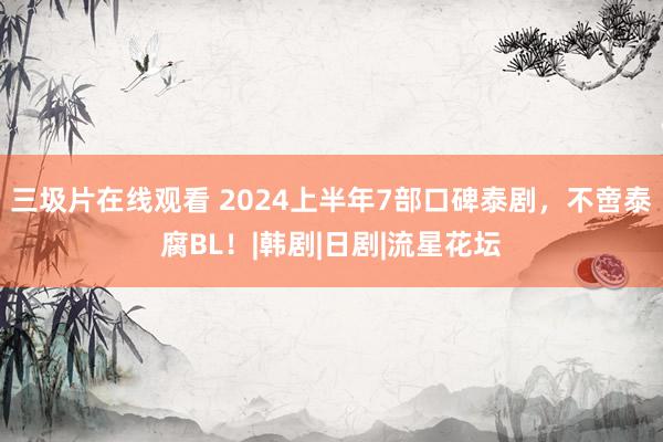 三圾片在线观看 2024上半年7部口碑泰剧，不啻泰腐BL！|韩剧|日剧|流星花坛